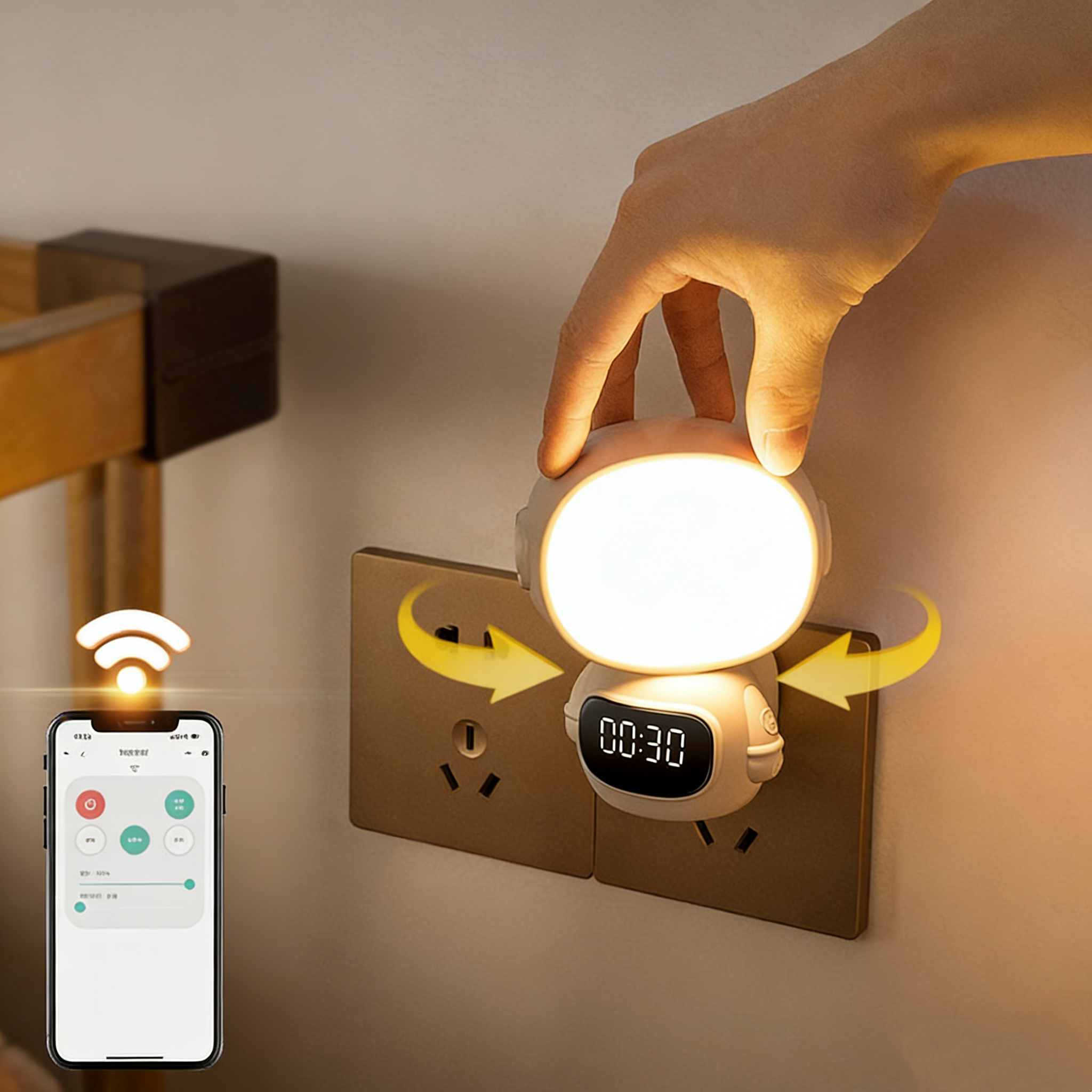 Astronaut clock light LED